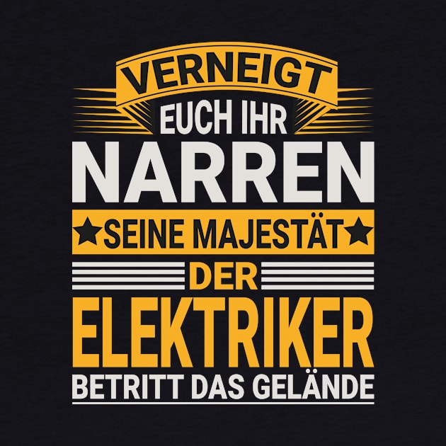 Elektriker Design für einen  Elektroinstallateur by Shirtseller0703